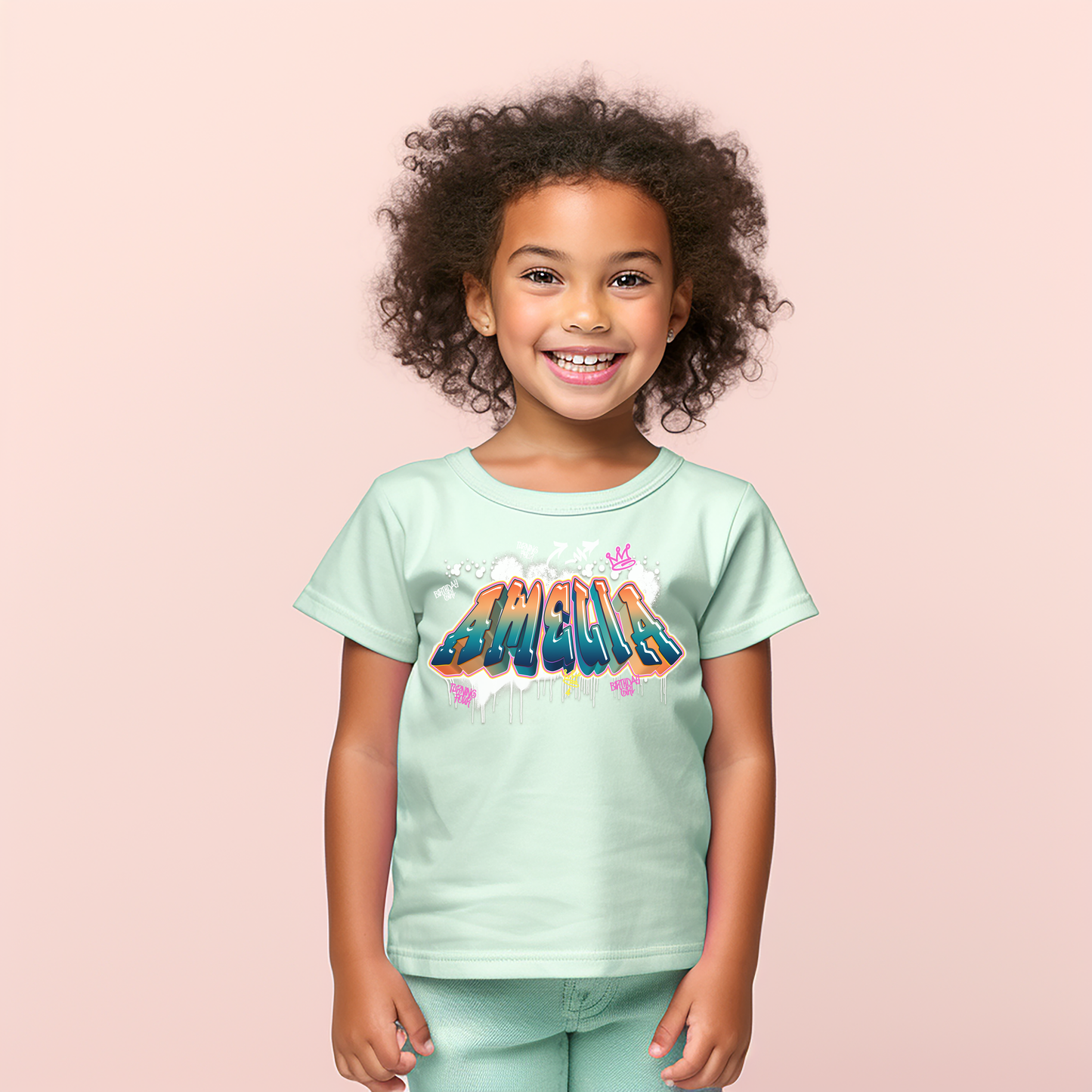 Retro 80s Graffiti Birthday Shirt