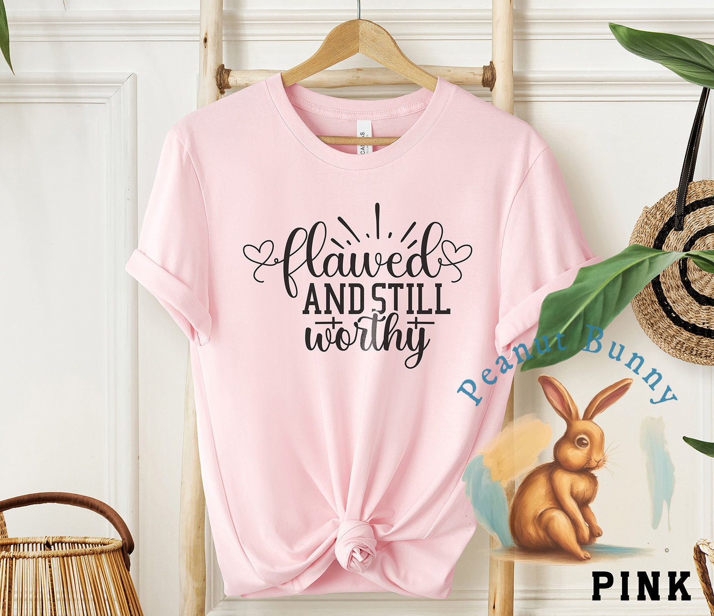 Flawed And Still Worthy-01 Christian Tshirt 308