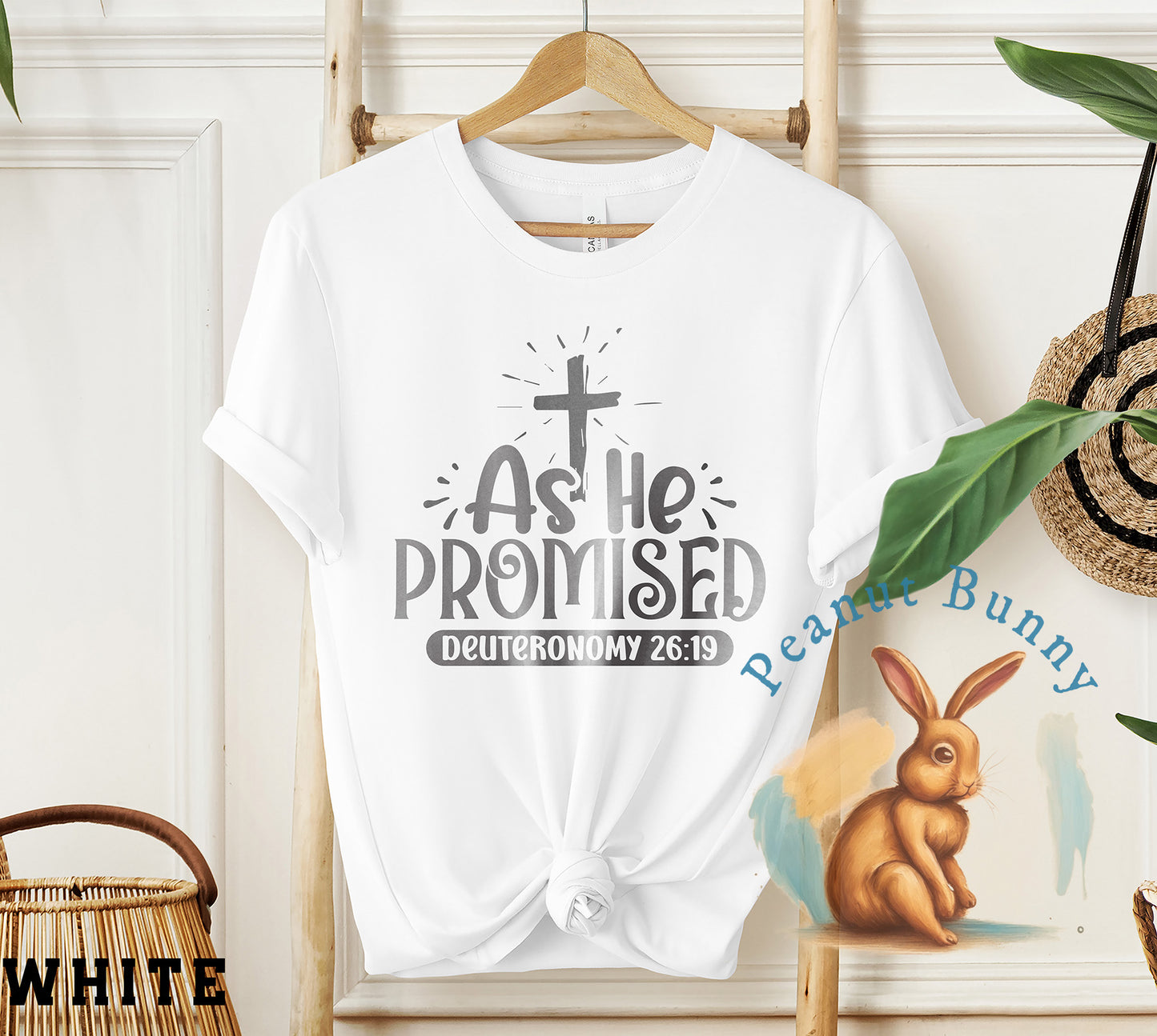As he promised deuteronomy 26b19-01 Christian Tshirt 220