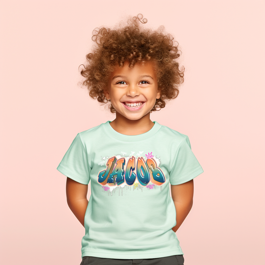 Retro 80s Graffiti Birthday Shirt