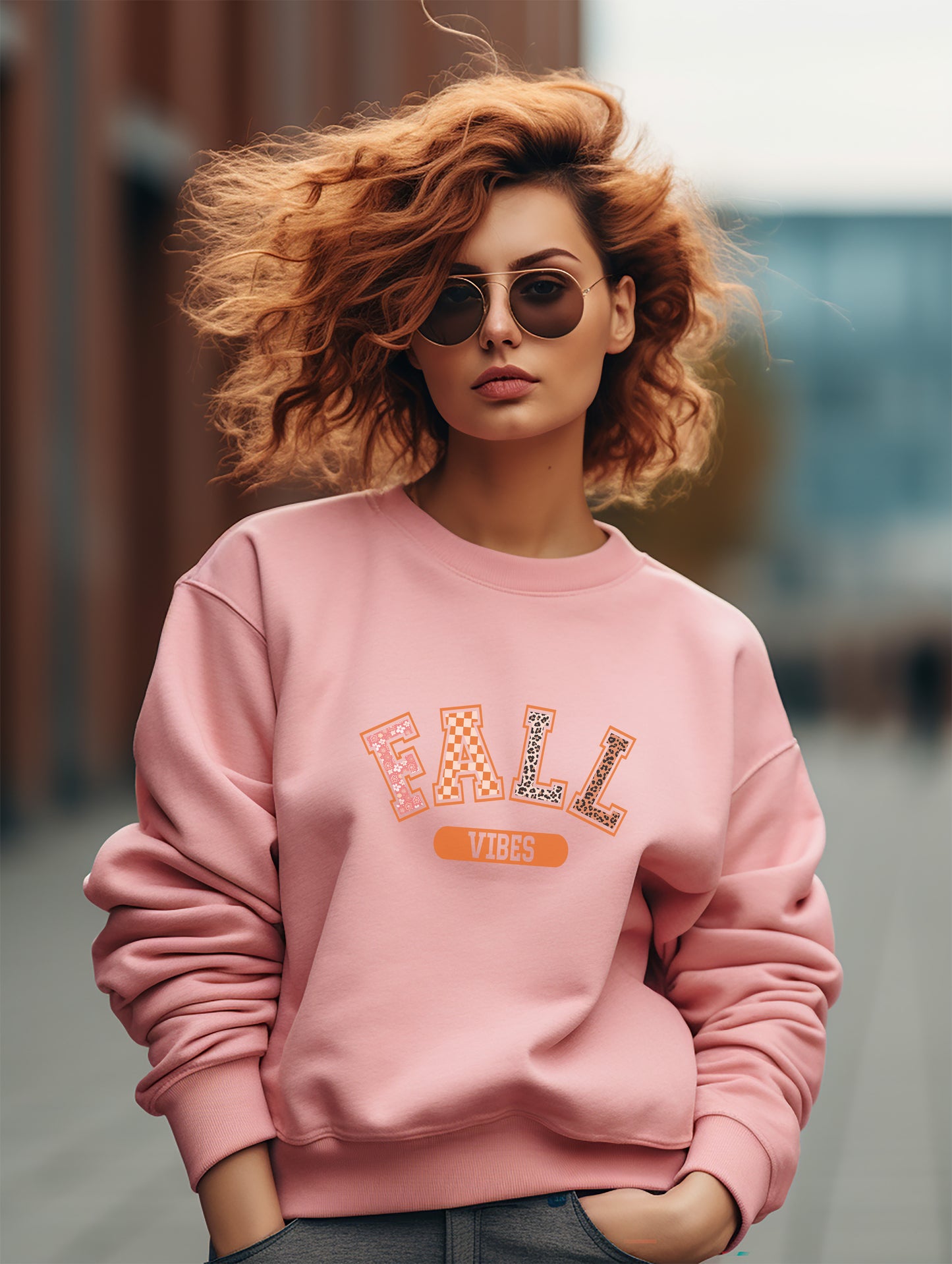 Collegiate Fall Vibes - Autumn Sweatshirt