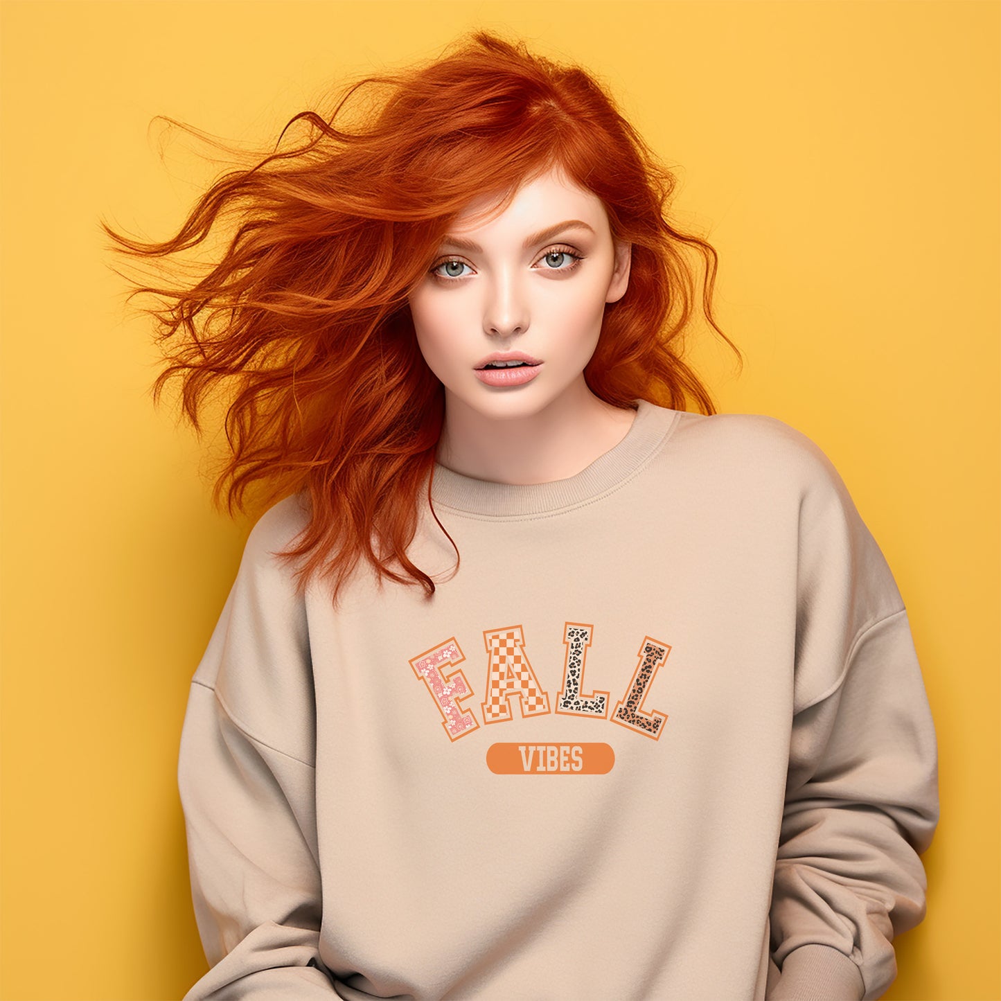 Collegiate Fall Vibes - Autumn Sweatshirt