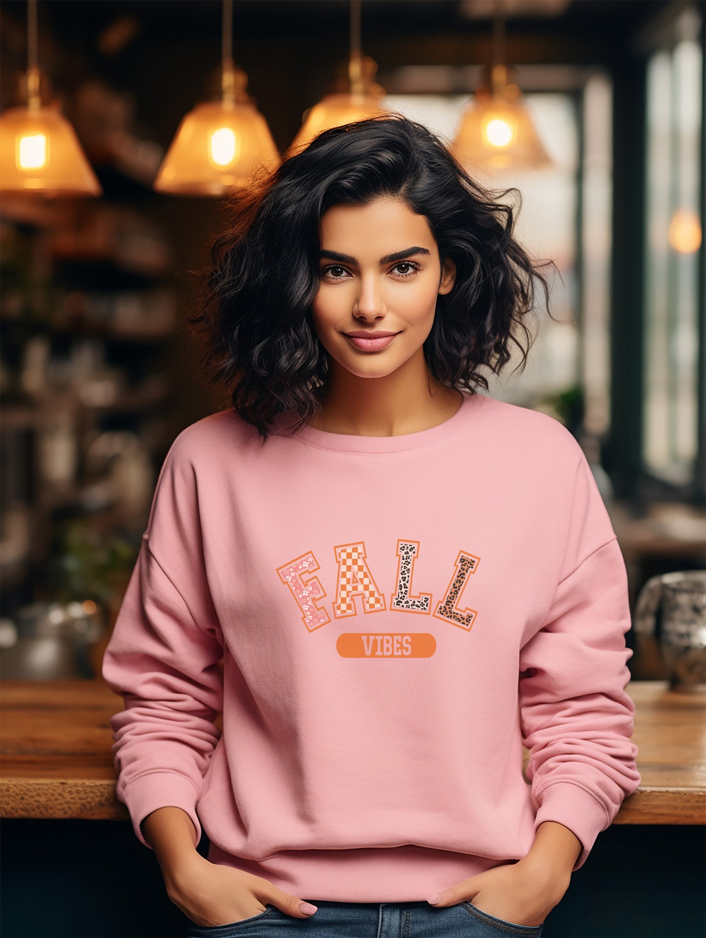 Collegiate Fall Vibes - Autumn Sweatshirt