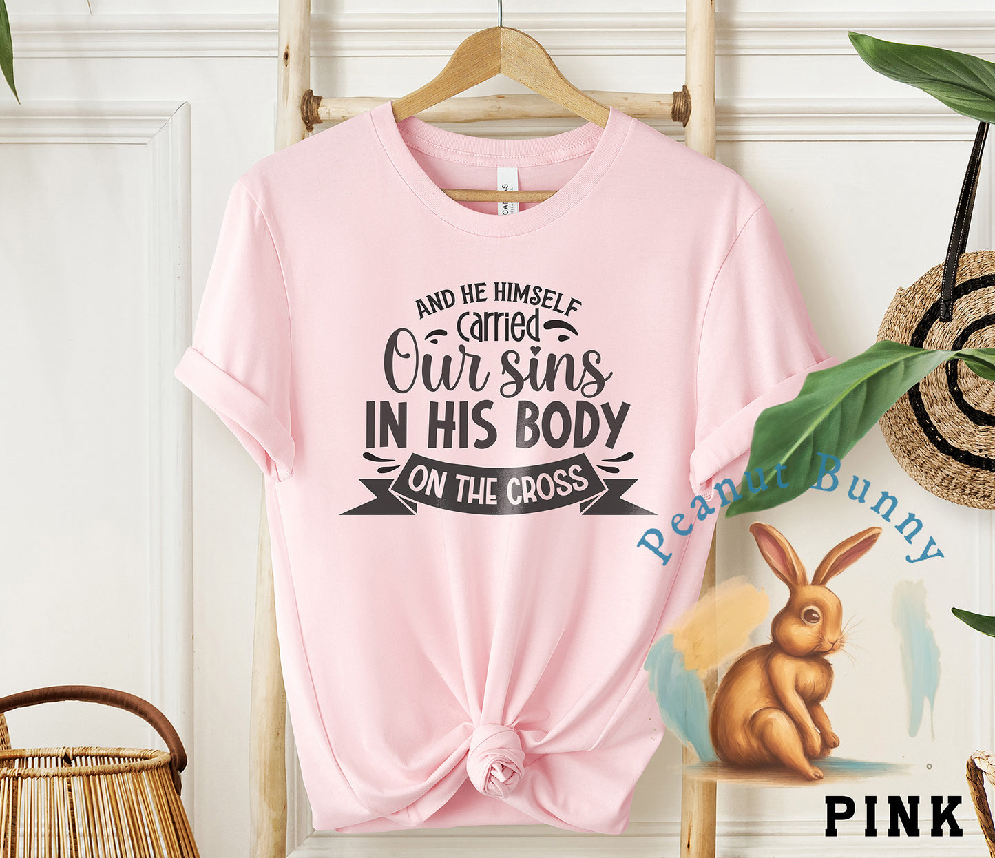 and he himself carried our sins in his body on the cross-01 Christian Tshirt 215