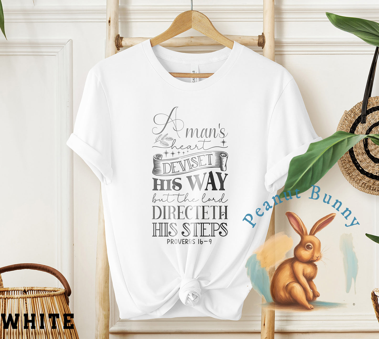 A man's heart deviseth his way but the lord directeth his steps proverbs 16-9-01 Christian Tshirt 67