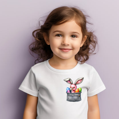 Fluffy Friend Easter Pocket Children's T-Shirt