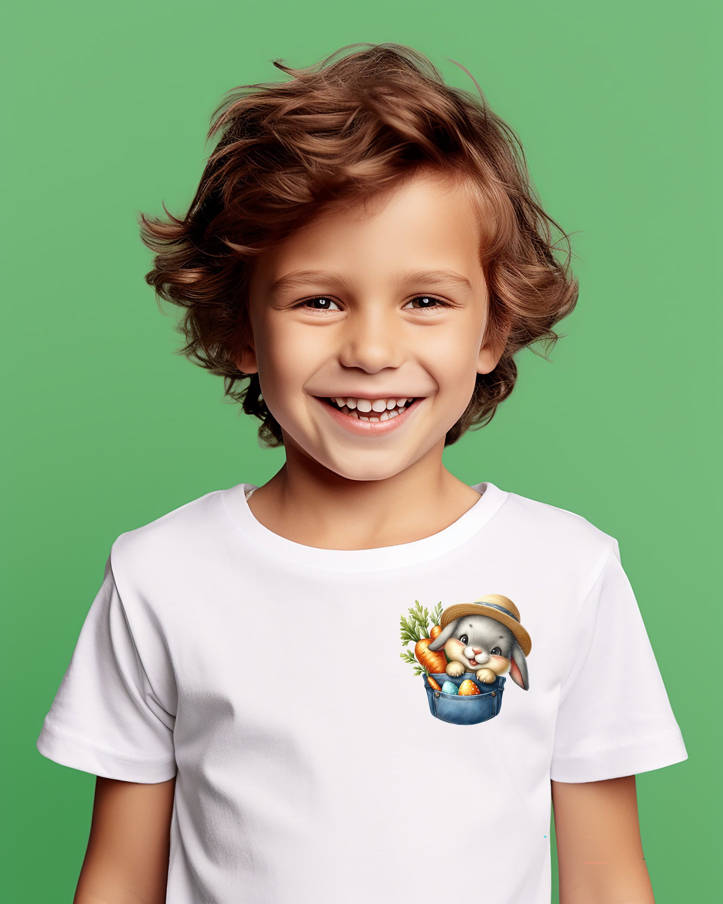 Sprightly Happiness Easter Pocket Children's T-Shirt