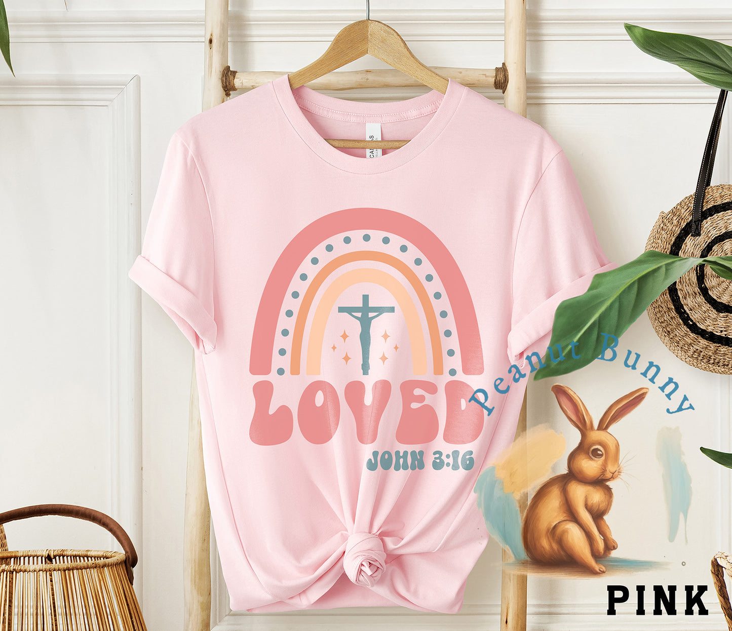 Loved John 3 16-01 Christian Tshirt 430