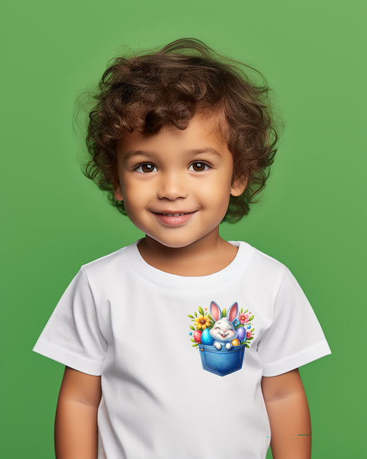 Wiggly Whimsy Easter Pocket Children's T-Shirt