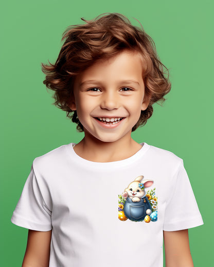 Colorful Delight Easter Pocket Children's T-Shirt