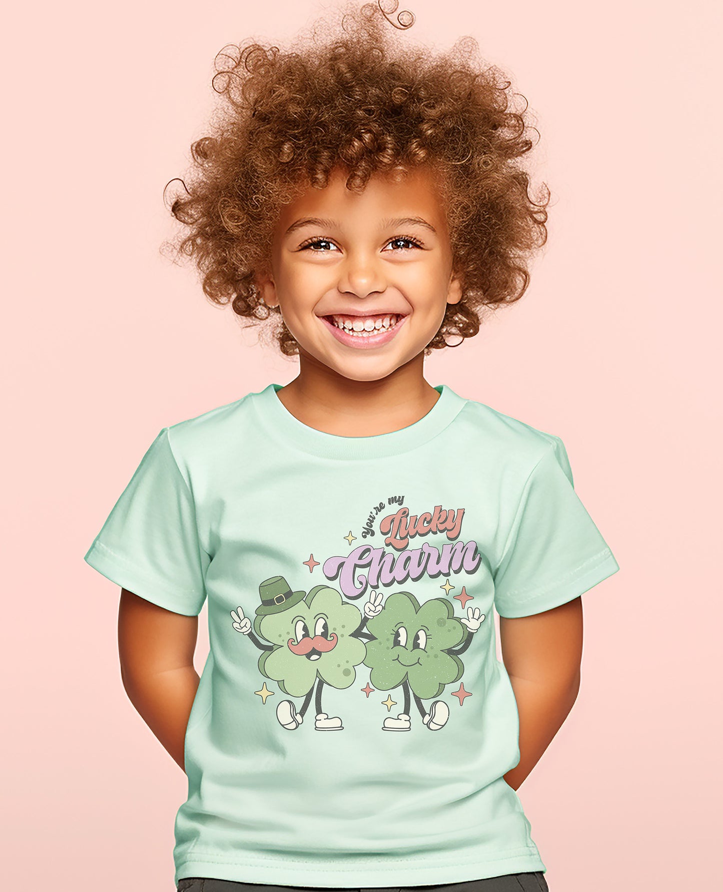 Shamrock Whimsy Kids T-Shirt