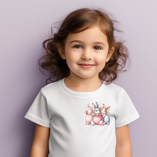 Cheery Clouds Easter Pocket Children's T-Shirt