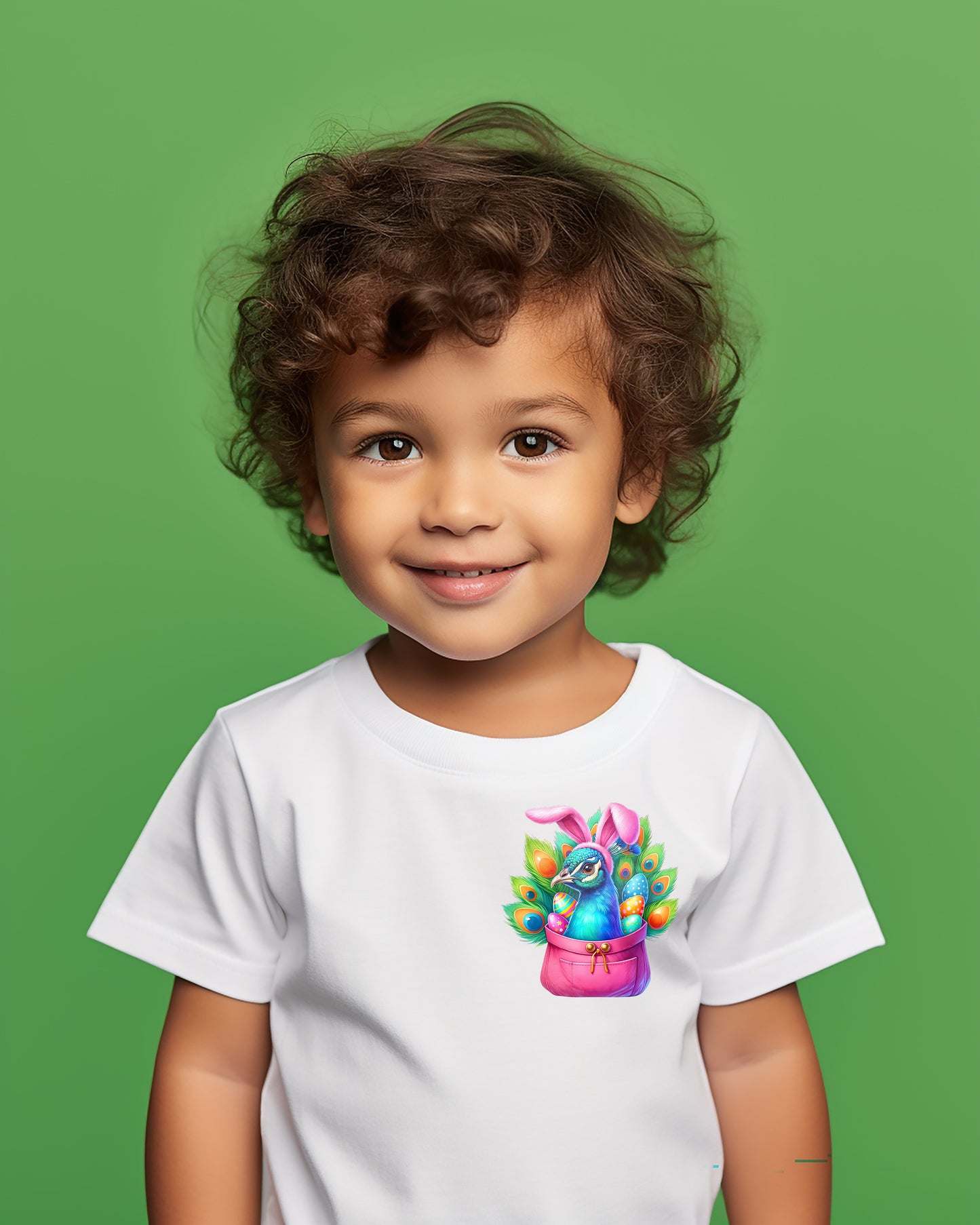 Bouncing Bunny Bliss Easter Pocket Children's T-Shirt