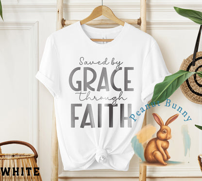 Saved by grace through faith-01 Christian Tshirt 551