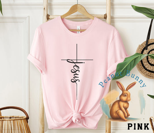 Jesus-Cross-Thin Christian Tshirt 406