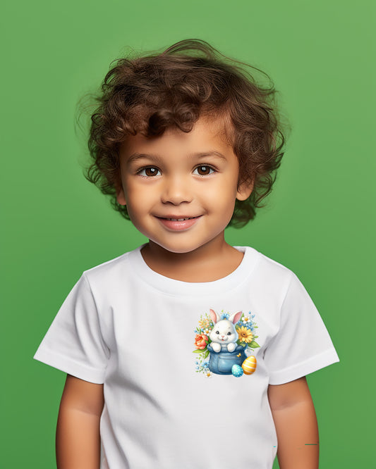 Whimsical Spring Easter Pocket Children's T-Shirt