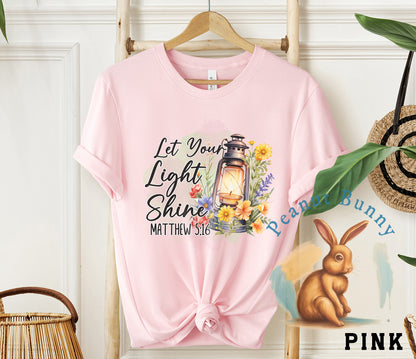 Rms0305- 13 Let You Light Shine Christian Tshirt 546