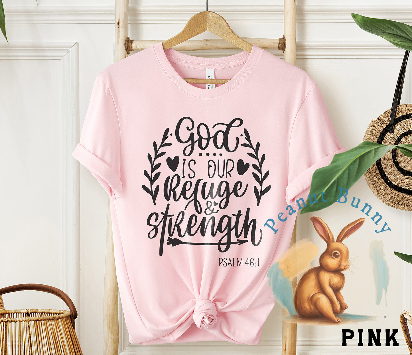 God is our refuge and strength Christian Tshirt 320