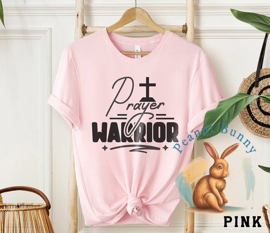 Prayor Warrior Christian Tshirt 58