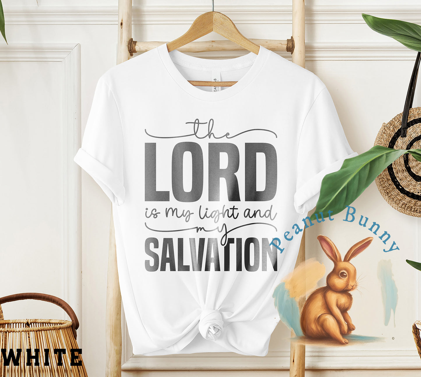 The lord is my light and my salvation-01 Christian Tshirt 574