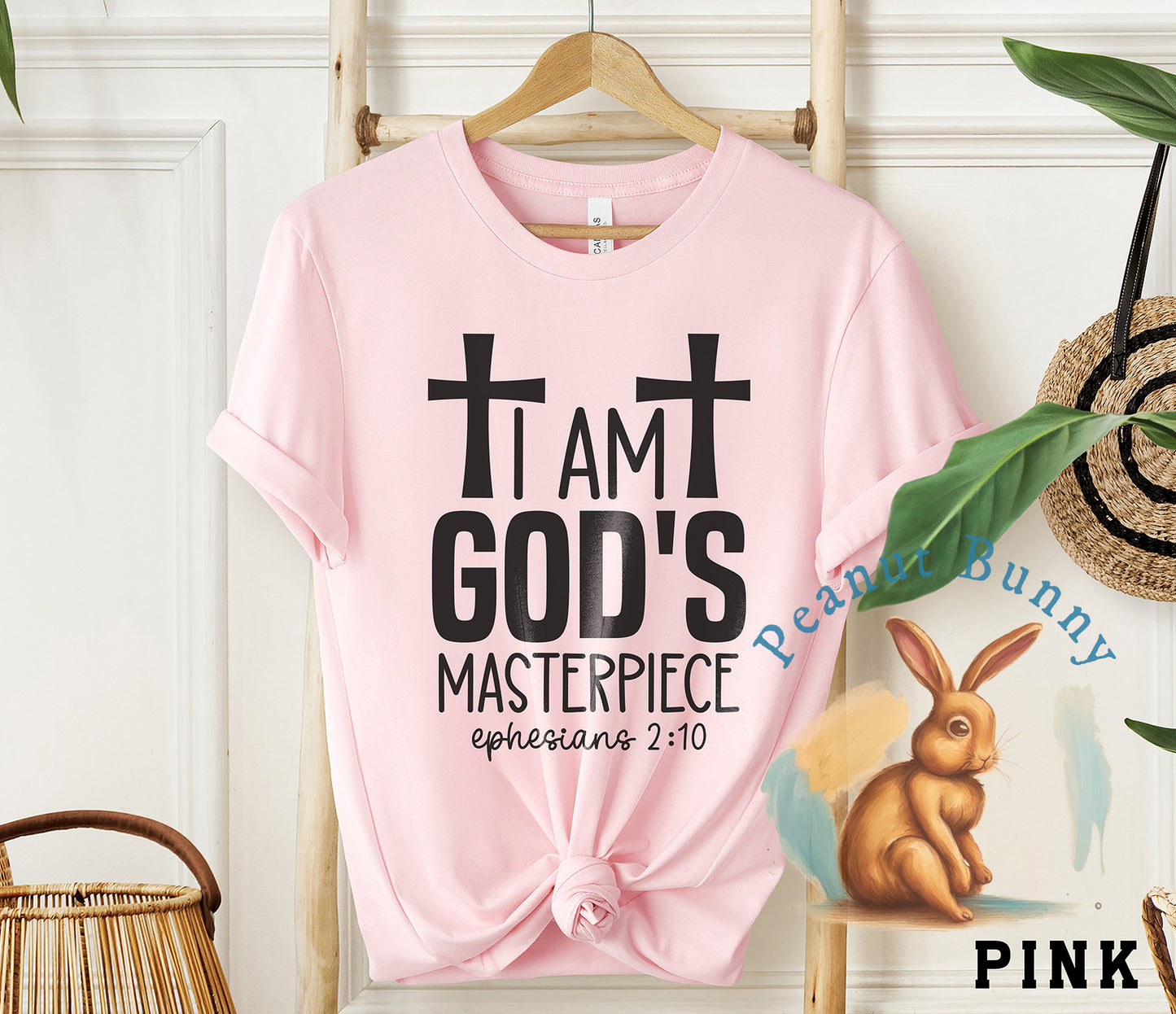 I am god's masterpiece ephesians 2 10-01 Christian Tshirt 357