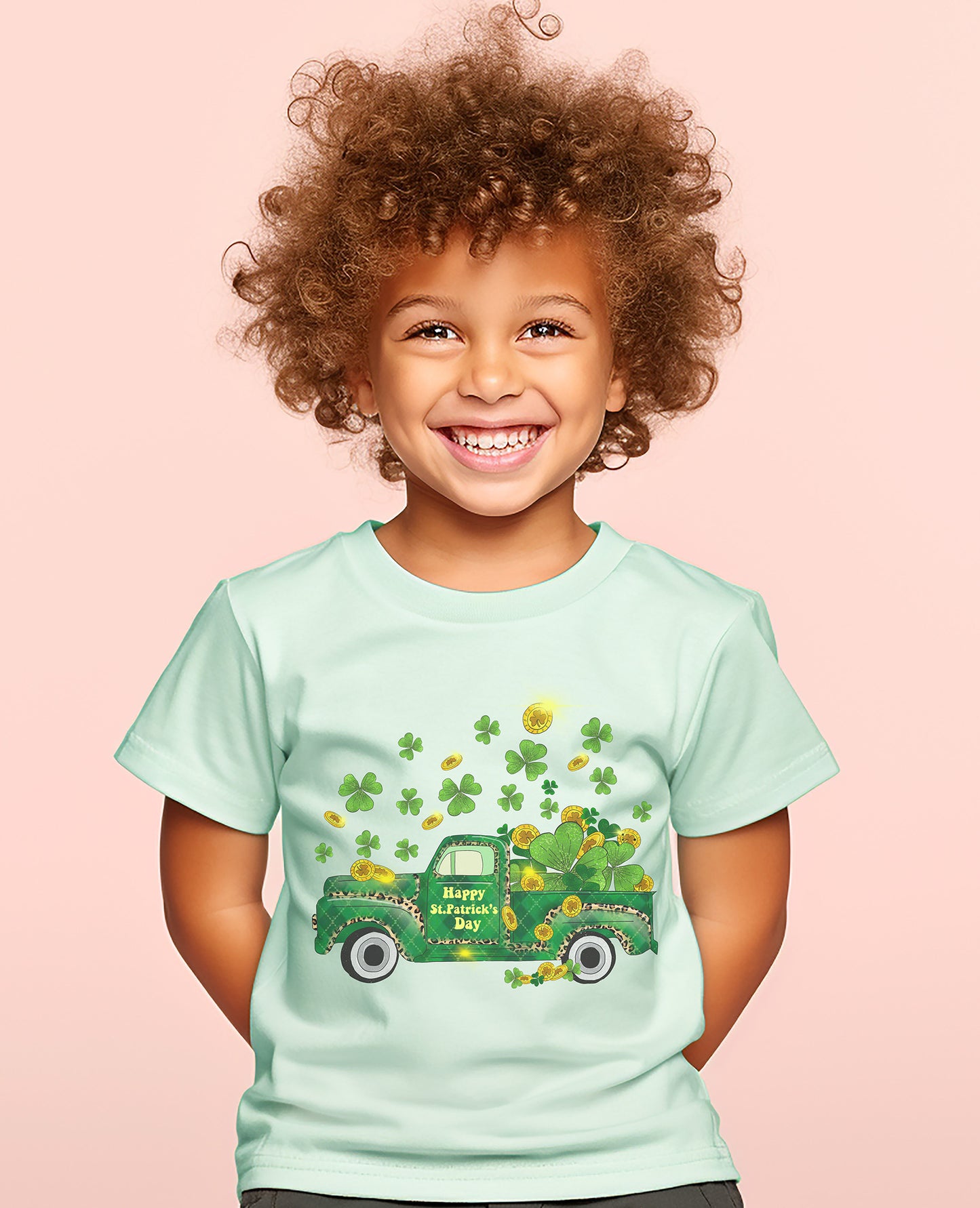 Green Festive Joy Kids T-Shirt