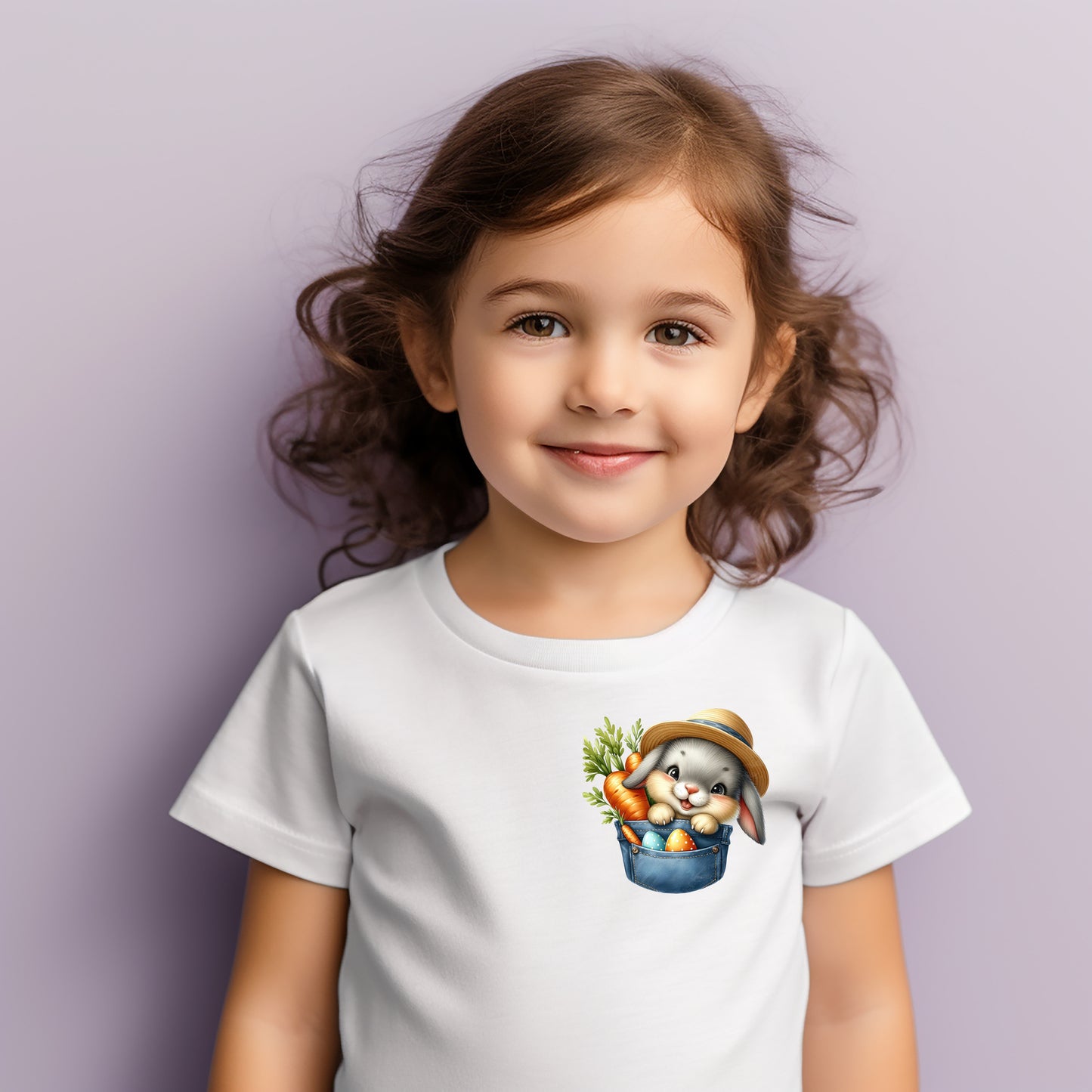 Sprightly Happiness Easter Pocket Children's T-Shirt