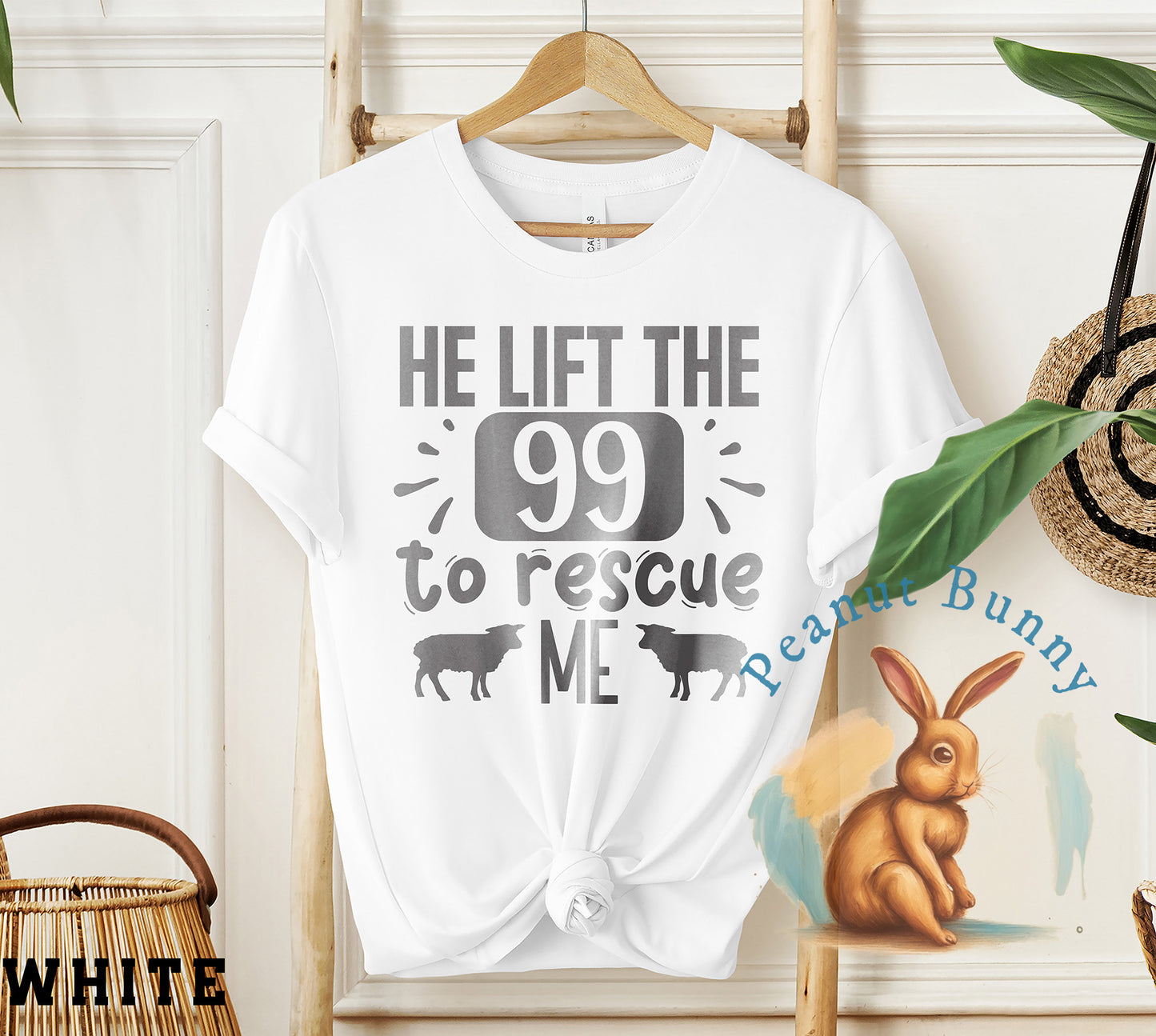 He lift the 99 to rescue me-01 Christian Tshirt 338