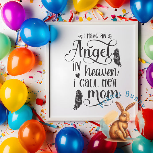 I have an angel in heaven i call her mom-01 Christian Tshirt 368