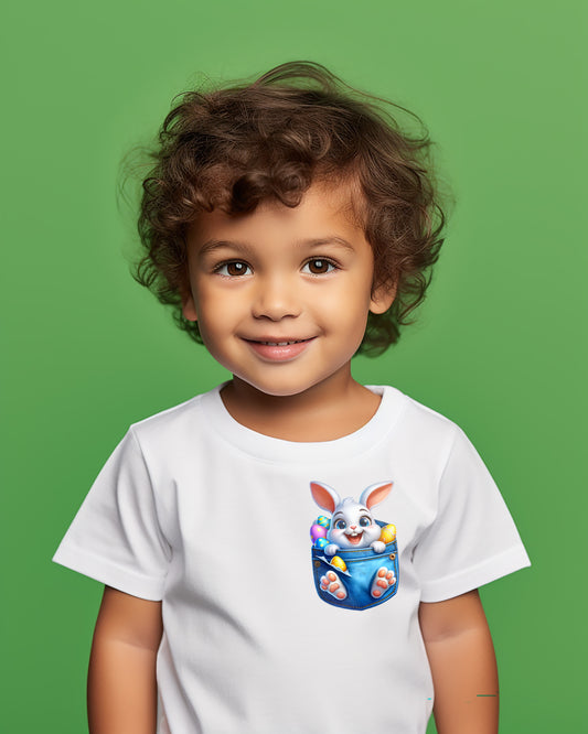 Curious Clouds Easter Pocket Children's T-Shirt