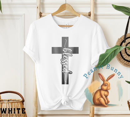 Blessed-Cross-Solid Christian Tshirt 249