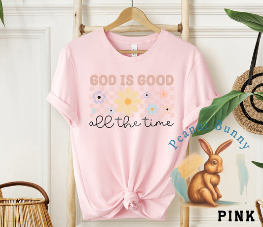 God Is Good All the Time Retro Christian Tshirt 57