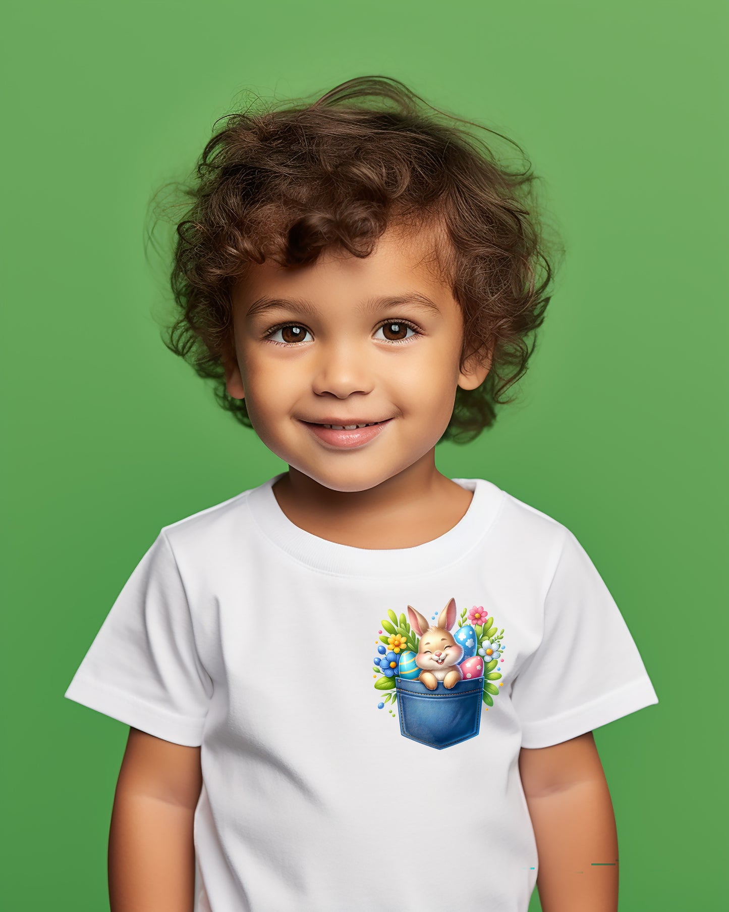 Sprightly Swirls Easter Pocket Children's T-Shirt