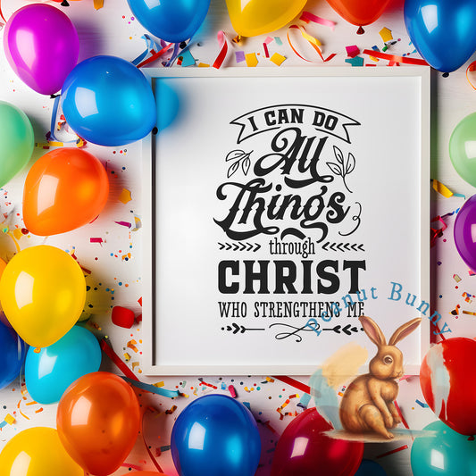 I Can Do All Things Christian Tshirt 367