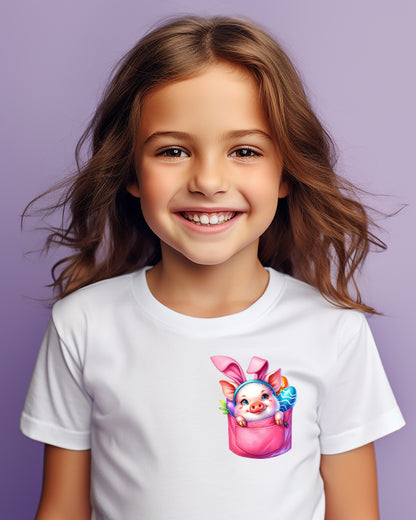 Bubbly Breeze Easter Pocket Children's T-Shirt