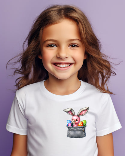 Fluffy Friend Easter Pocket Children's T-Shirt