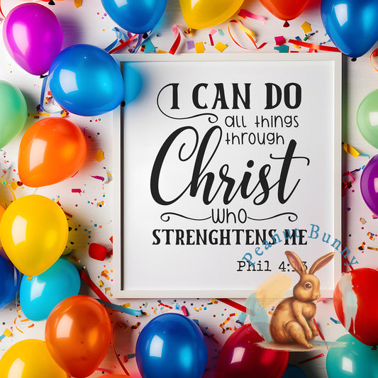 I Can Do All Things Through Christa Christian Tshirt 366