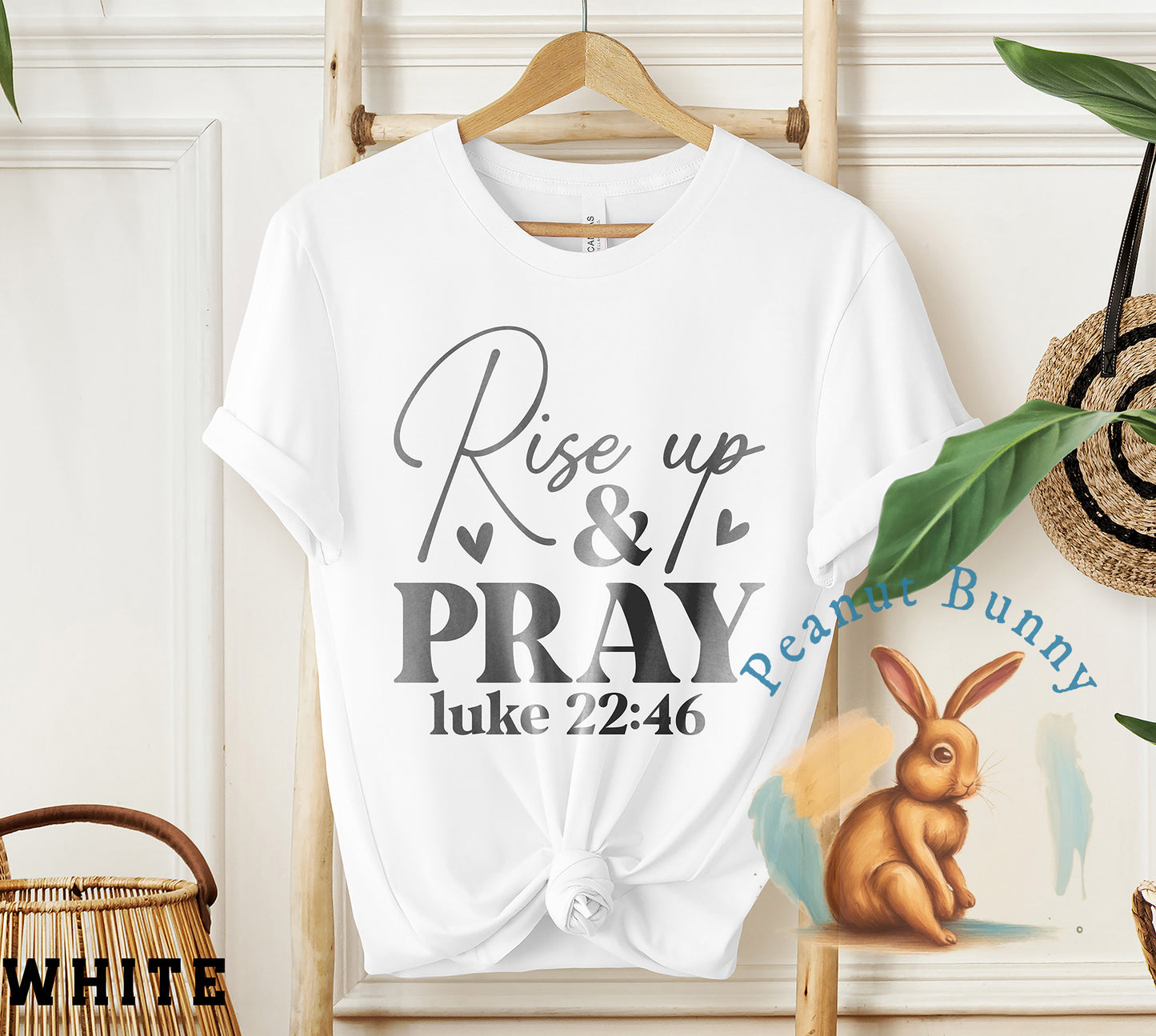 Rise up & pray luke 22 46 1-01 Christian Tshirt 532