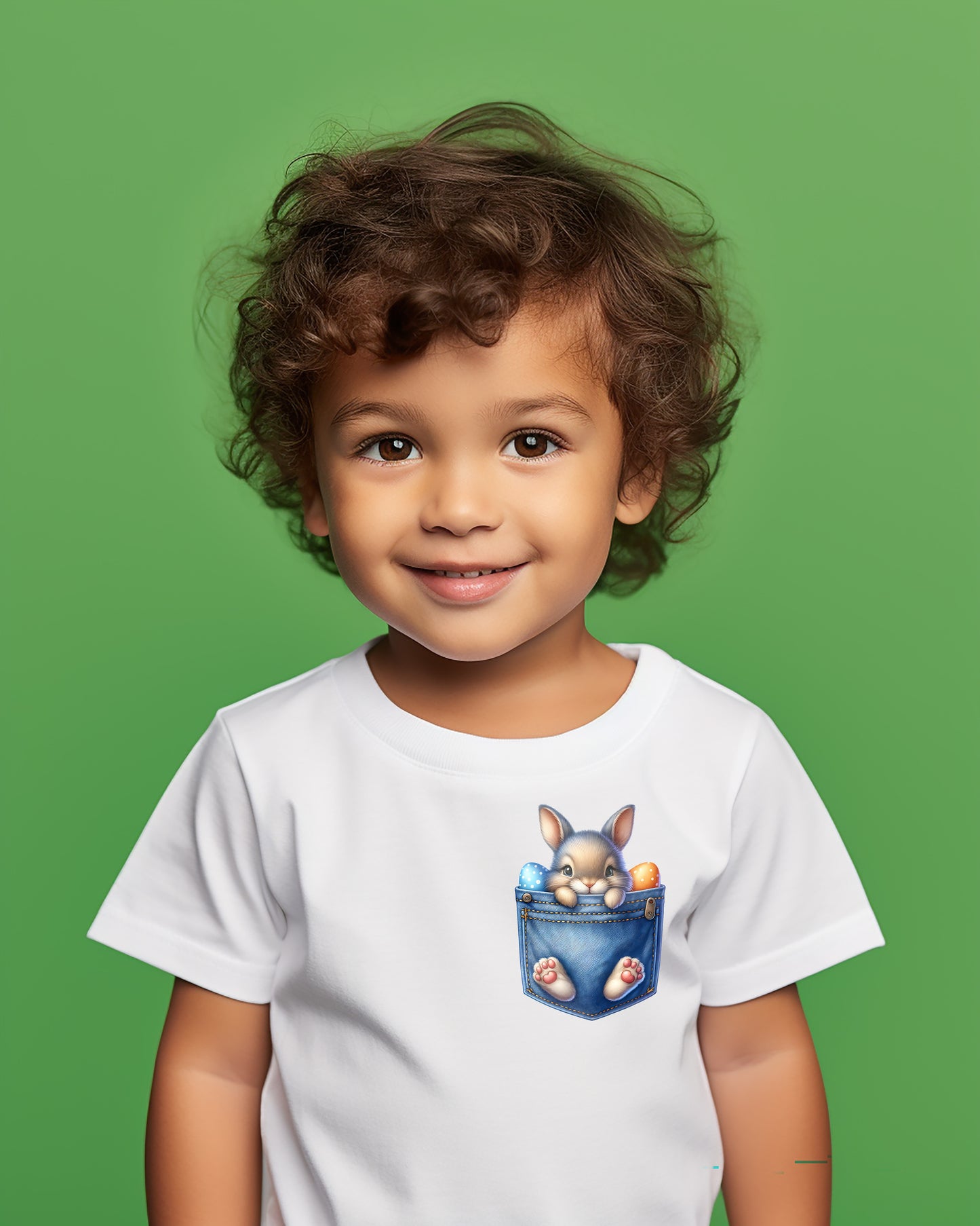 Cozy Charm Easter Pocket Children's T-Shirt