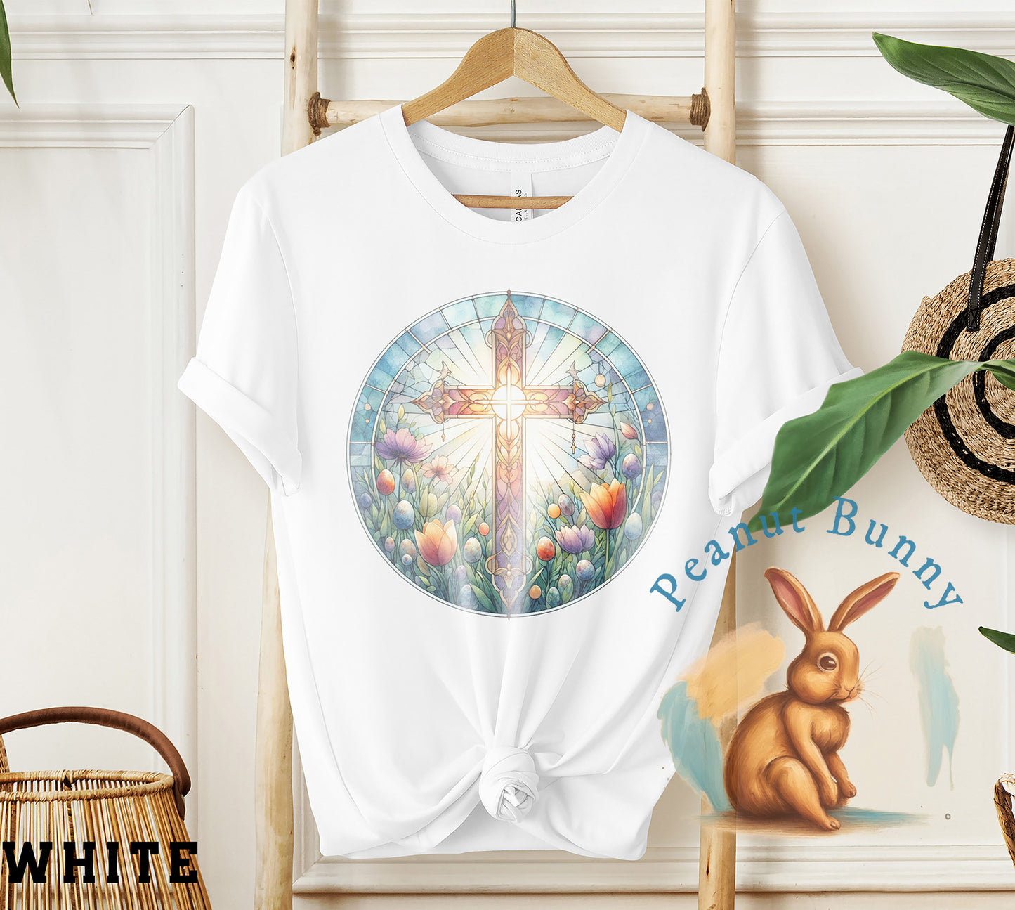 Stained Glass Cross 6 Christian Tshirt 26