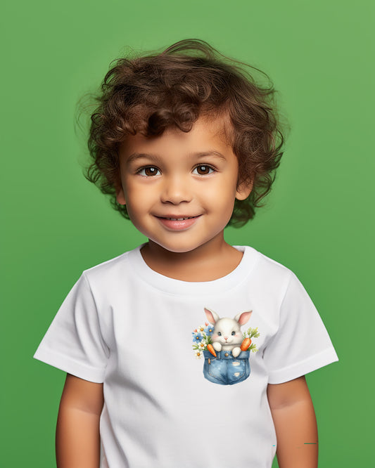 Cheery Smiles Easter Pocket Children's T-Shirt