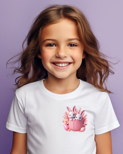 Whisker Whispers Easter Pocket Children's T-Shirt