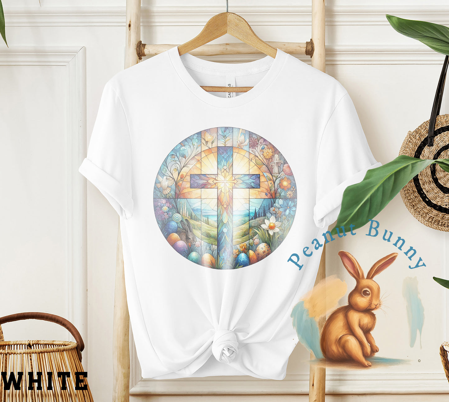 Stained Glass Cross 10 Christian Tshirt 30