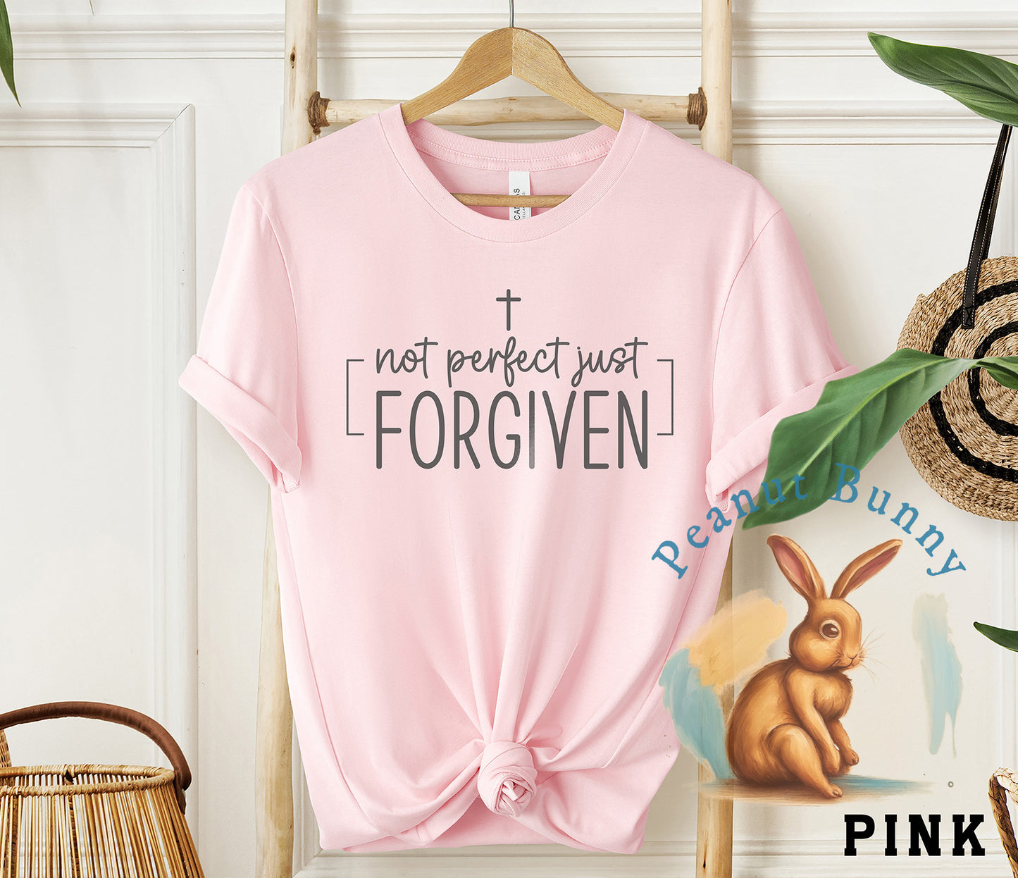 Not Perfect Just Forgiven Christian Tshirt 4