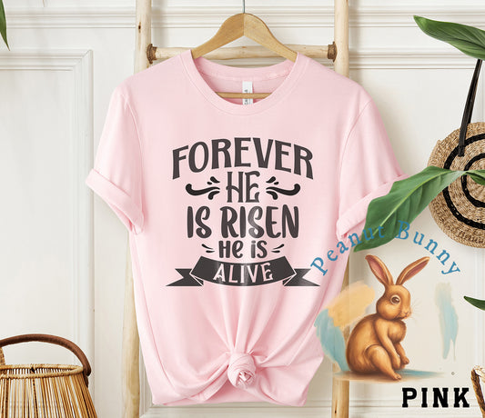 Forever he is risen he is alive-01 Christian Tshirt 312