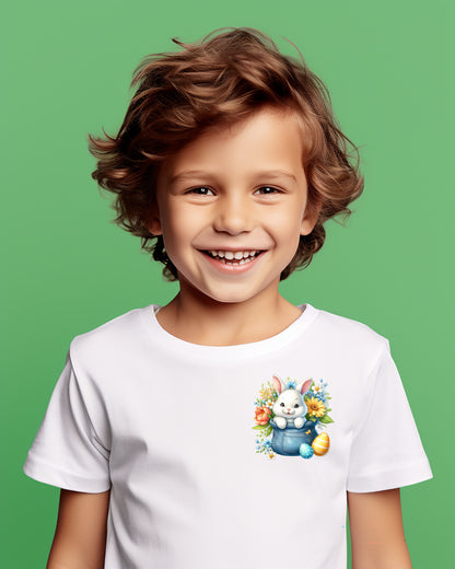 Whimsical Spring Easter Pocket Children's T-Shirt