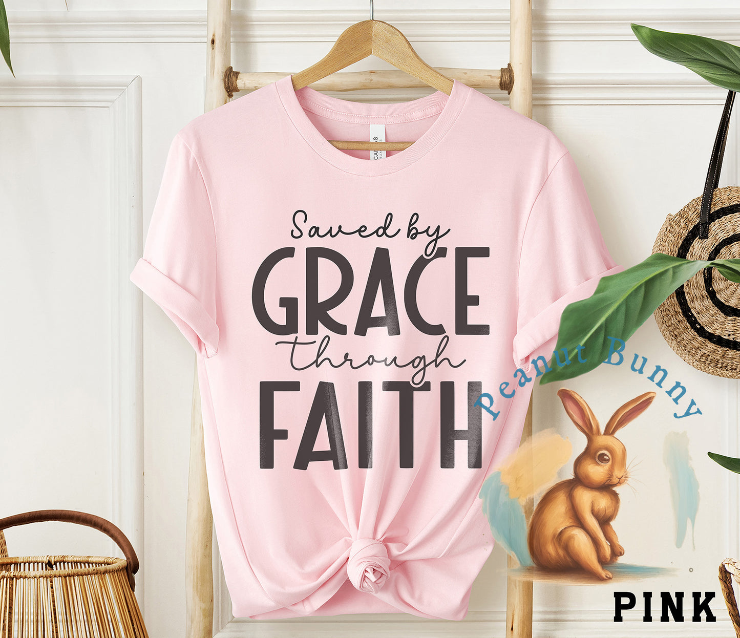 Saved by grace through faith-01 Christian Tshirt 551