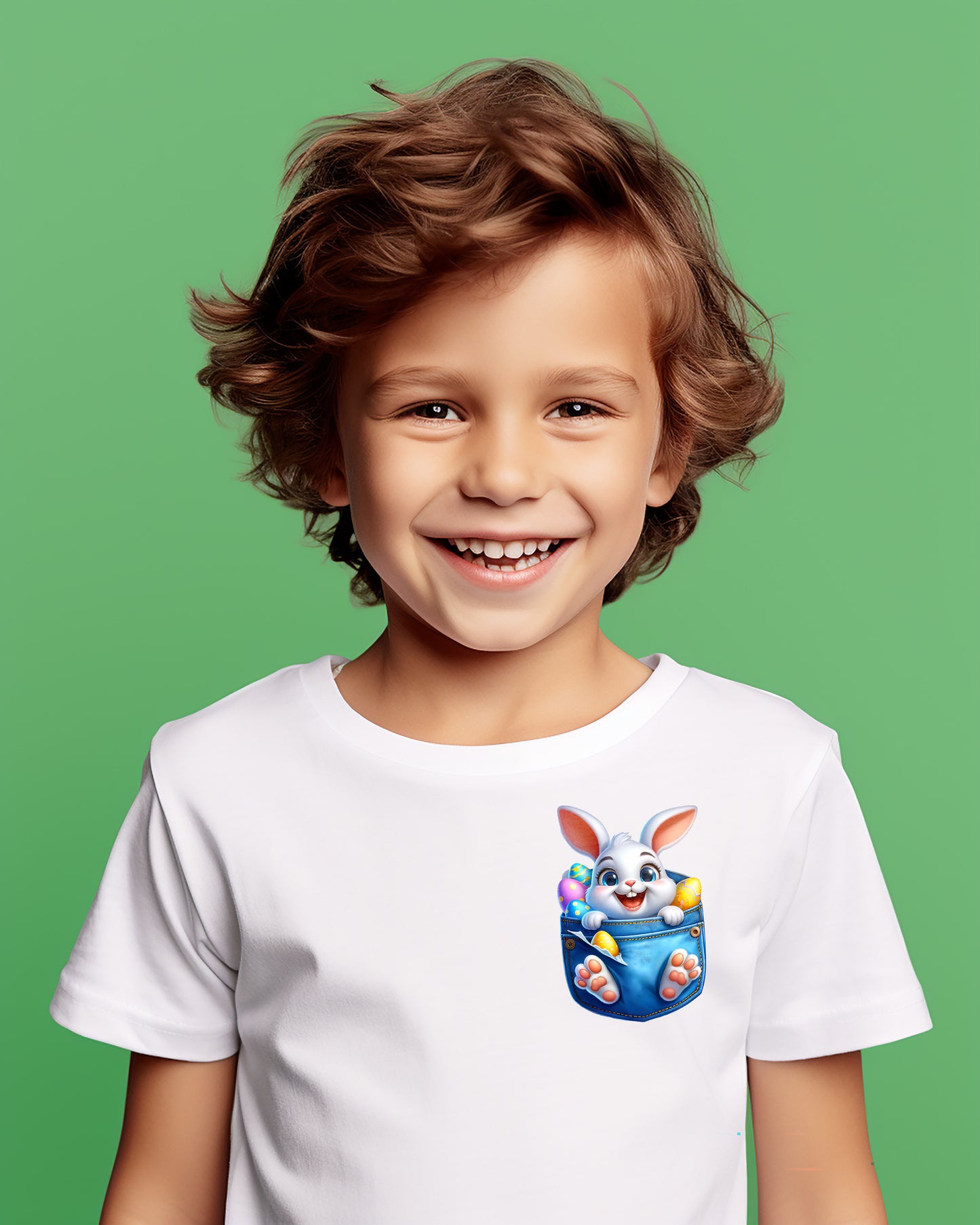 Curious Clouds Easter Pocket Children's T-Shirt