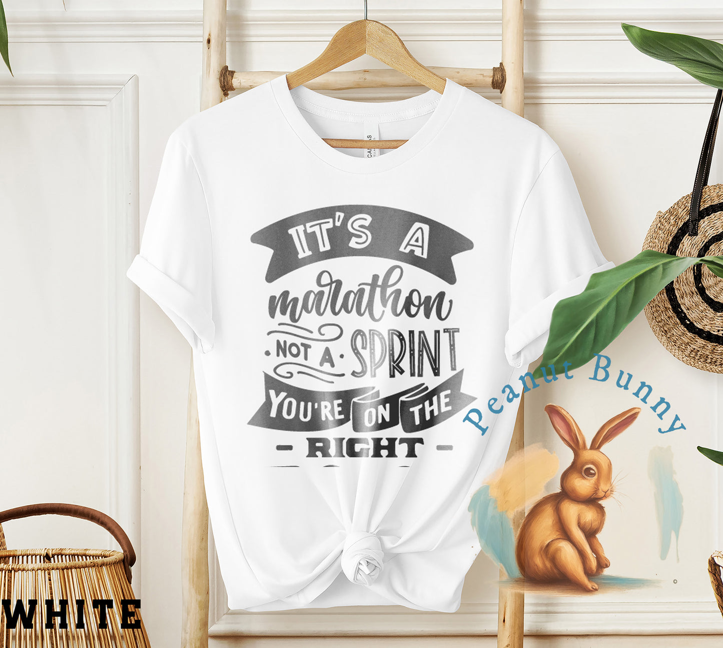 It's a marathon, not a sprint Christian Tshirt 390