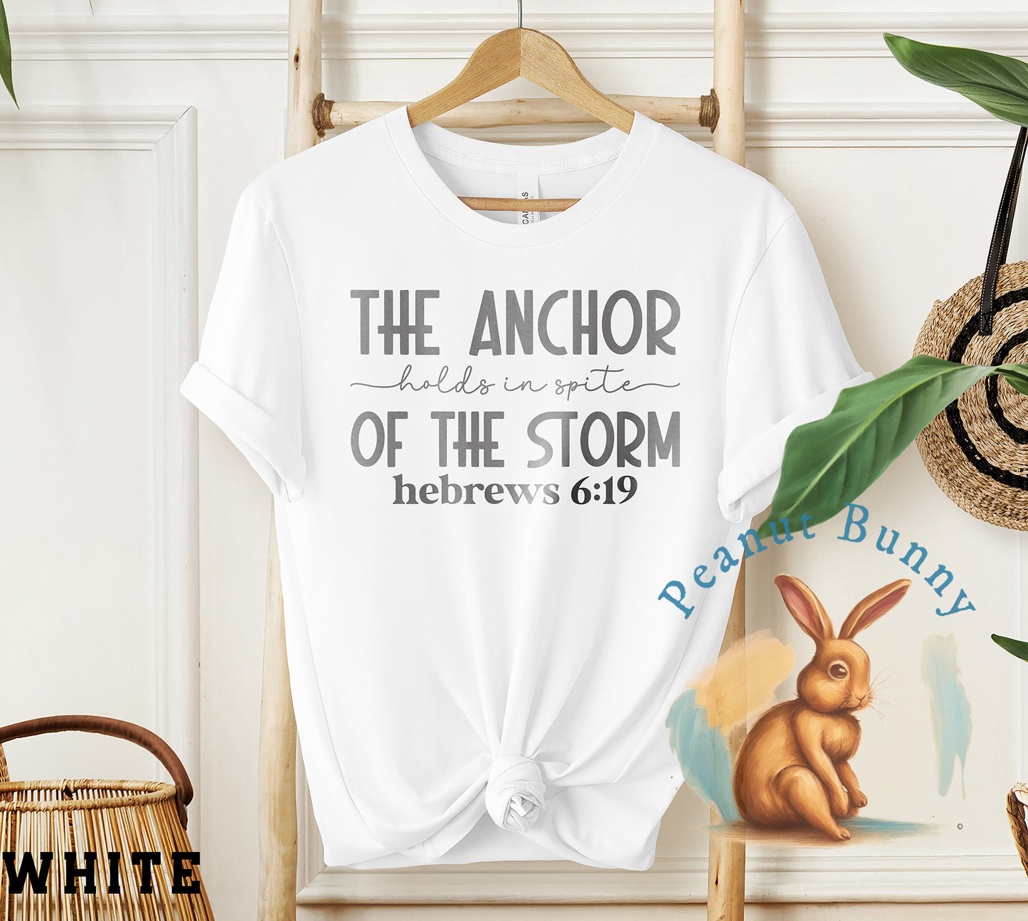 The anchor holds in spite of the storm herews 6 9-01 Christian Tshirt 572